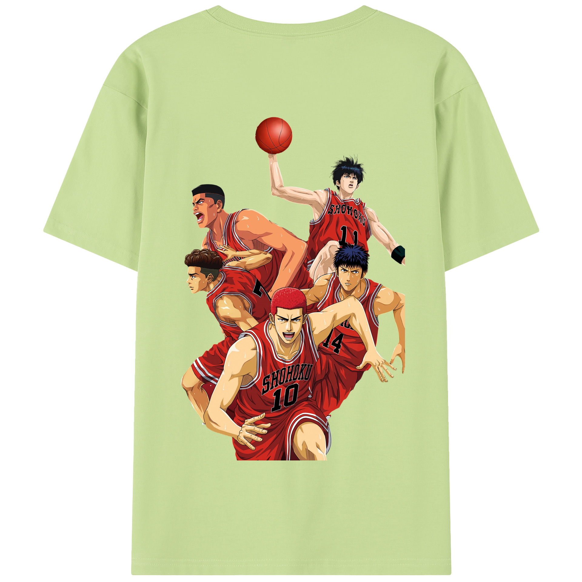 SLAM DUNK／スラムダンク 綿100％半袖Tシャツ（背面プリント）